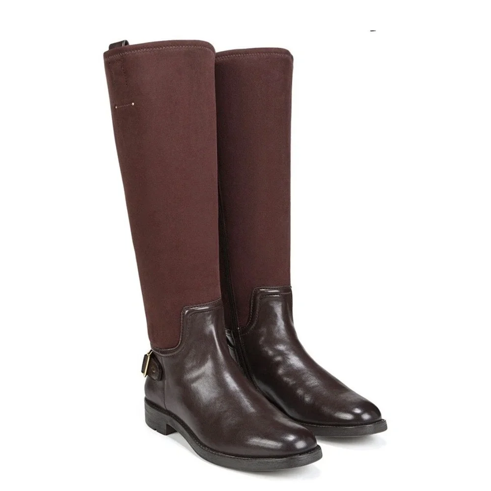 Franco Sarto Women's L-Merina Riding Boots Size 9.5‎ Burgundy Brown